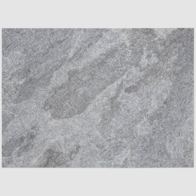 Stone granite structure grey stoneware tissue paper (Front)