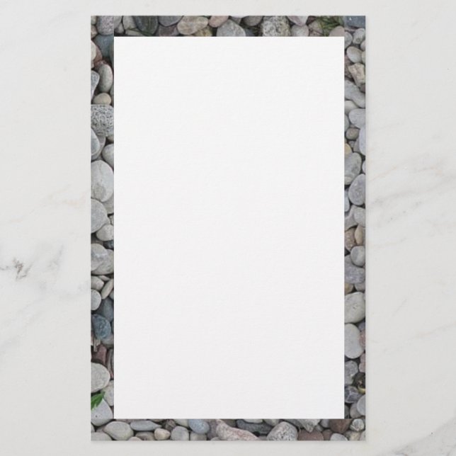 Stone/gravel border stationary stationery (Front)