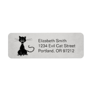 Stone Grey Ragged Evil Black Cat