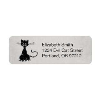 Stone Grey Ragged Evil Black Cat