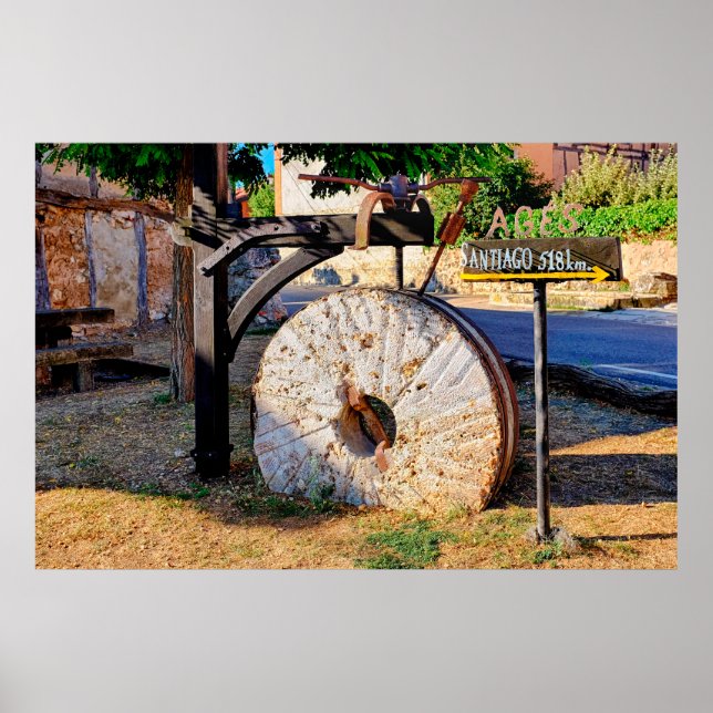 Stone grinding wheel  poster (Front)