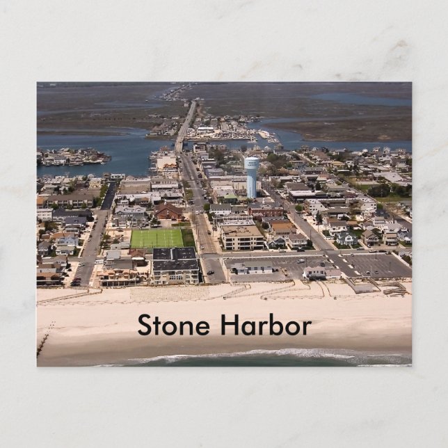 Stone Harbour - 96th Street Postcard (Front)