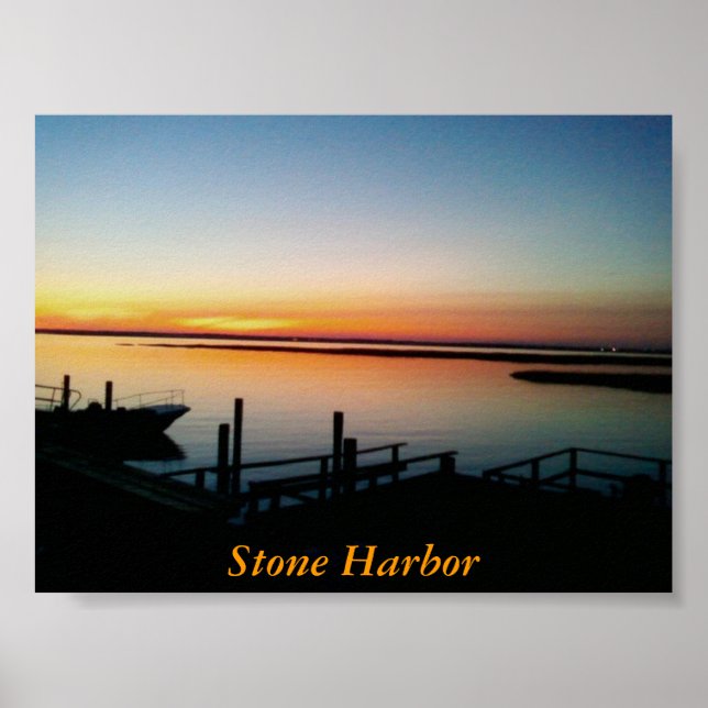 Stone Harbour Dock Print (Front)