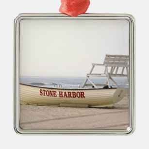 Stone Harbour Lifeguard Boat Ornament