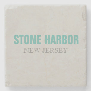 Stone Harbour New Jersey Beach Style Coaster