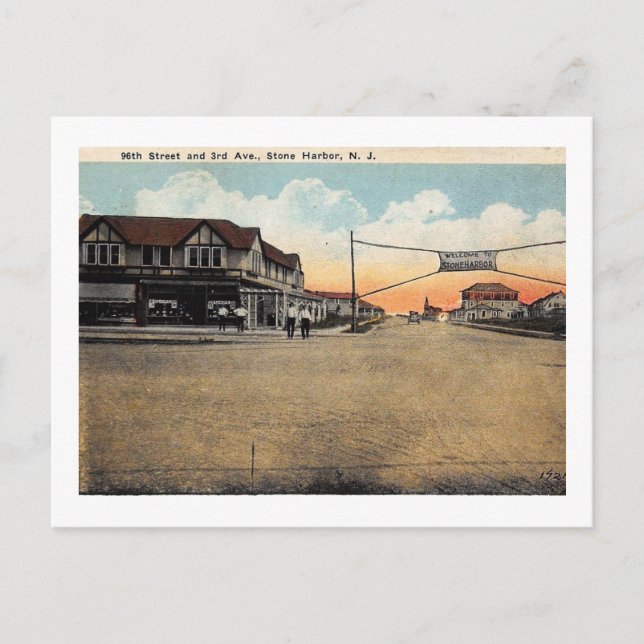Stone Harbour, New Jersey Vintage Postcard (Front)