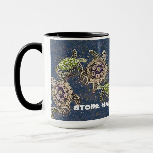 stone harbour nj turtle mug - or change the (Left)