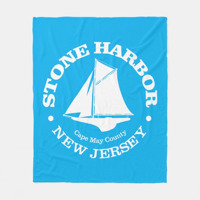 Stone Harbour (sloop) Fleece Blanket (Front)