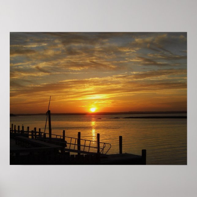 Stone Harbour Sunset Poster (Front)