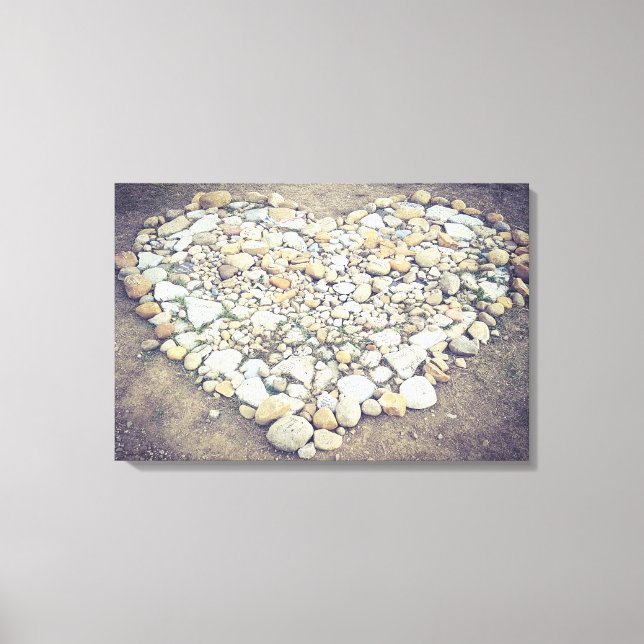 Stone Heart Canvas Print (Front)