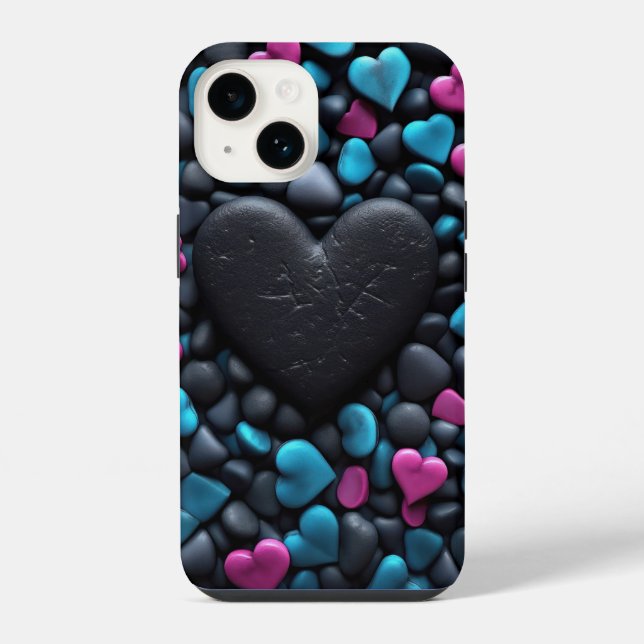 Stone hearts iPhone case (Back)