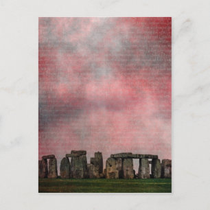 Stone Henge Textural Postcard
