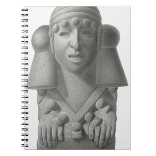Stone idol of the Rain God Cocijo, plate from 'Anc Notebook