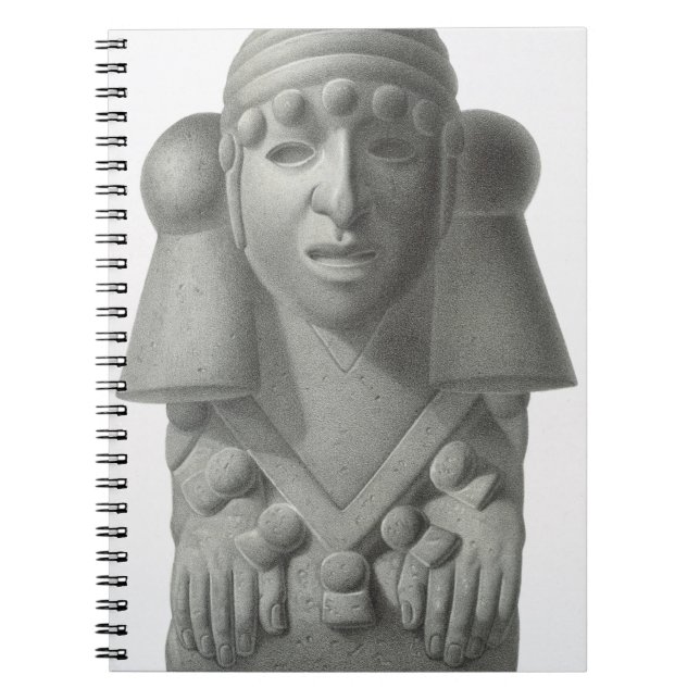 Stone idol of the Rain God Cocijo, plate from 'Anc Notebook (Front)