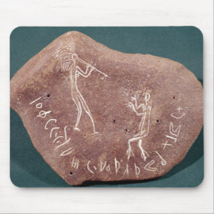 Stone inscribed with a dancer mouse mat