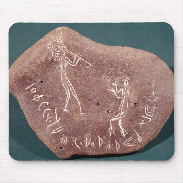 Stone inscribed with a dancer mouse mat (Front)