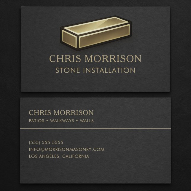 Stone Installation Business Card (Creator Uploaded)