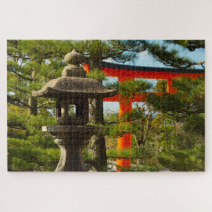 Stone Lantern and Torii Gate Jigsaw Puzzle