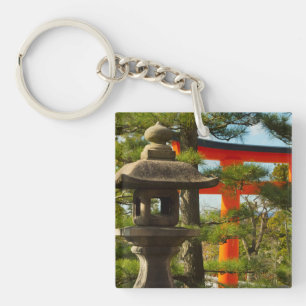 Stone Lantern and Torii Gate Key Ring