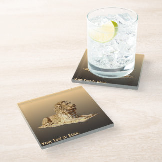 Stone Lion Glass Coaster