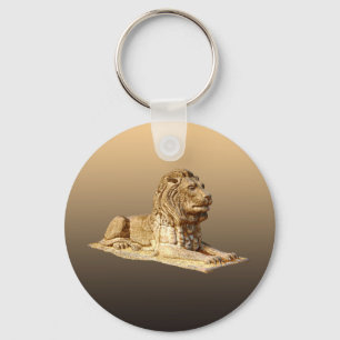 Stone Lion Key Ring