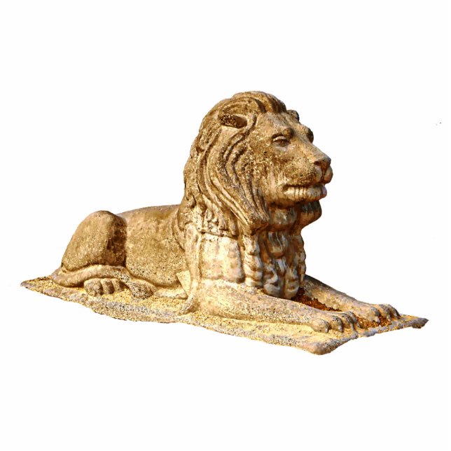 Stone Lion Photo Sculpture Magnet (Front)