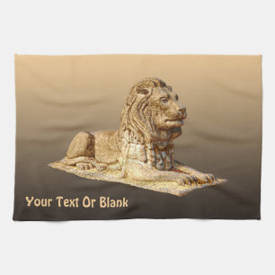 Stone Lion Tea Towel
