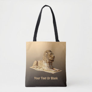 Stone Lion Tote Bag