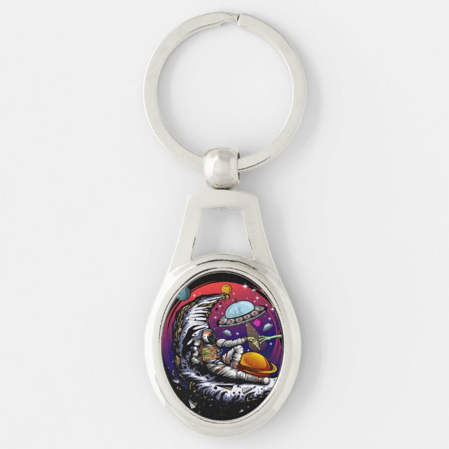 Stone Magnet Key Ring (Front)