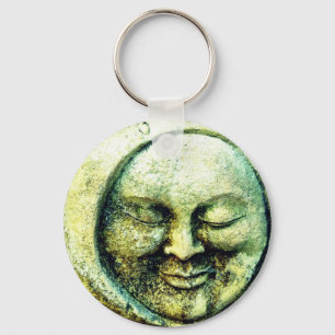 Stone man in the moon key ring