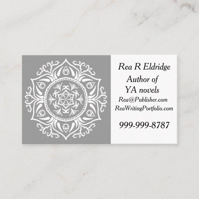 Stone Mandala Business Card (Front)