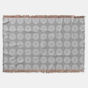 Stone Mandala Throw Blanket