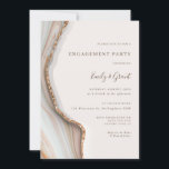 Stone Marble Agate Couple's Shower Invitation<br><div class="desc">Designed to coordinate with our Natural Marble Agate Collection, this customisable couple's shower invitation card features a gorgeous marble agate texture in natural colour paired with contemporary text. For more advanced customisation of this design, e.g. changing layout, font or text size please click the "CUSTOMIZE" button above. Please contact me...</div>