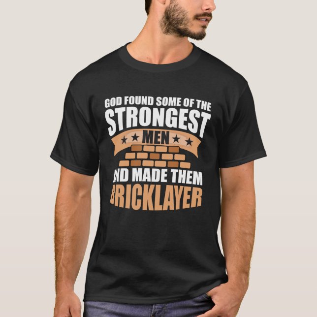 Stone Masonry Bricks Bricklaying Bricklayer T-Shirt (Front)