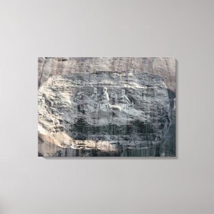 Stone Mountain Georgia Carving Canvas Print