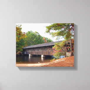 Stone Mountain Georgia Covered Bridge Canvas Print