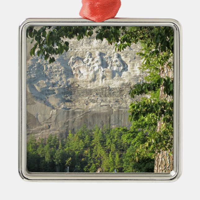 Stone Mountain, Georgia Metal Tree Decoration (Front)