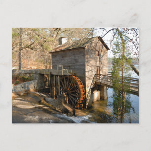 stone Mountain Georgia Mill Holiday Postcard