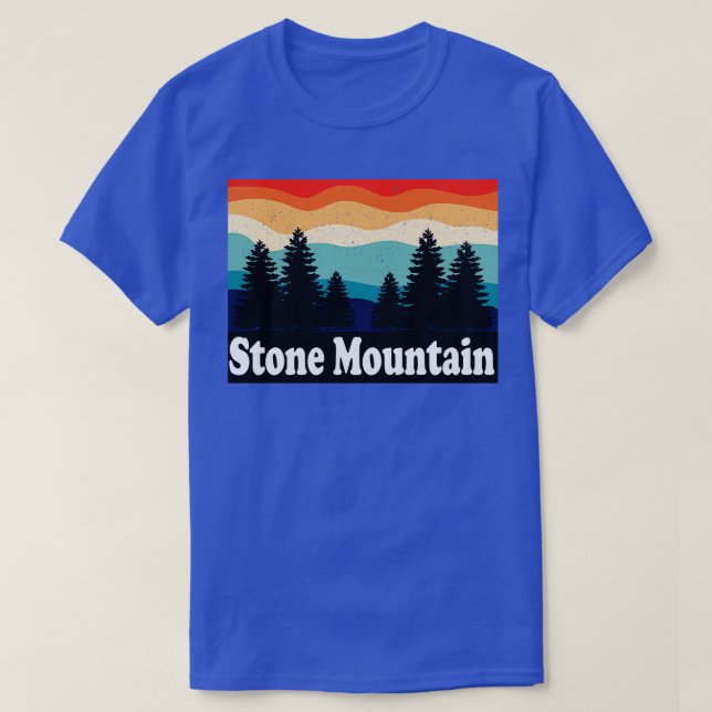 Stone Mountain Georgia Retro T-Shirt (Design Front)