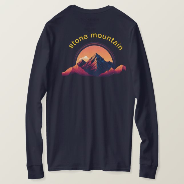 Stone Mountain Minimalist  design -  T-Shirt (Design Back)