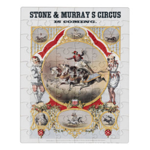 Stone & Murray's Circus, Circa 1870. Jigsaw Puzzle