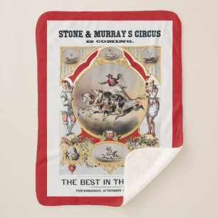 Stone & Murray's Circus, Circa 1870. Sherpa Blanket