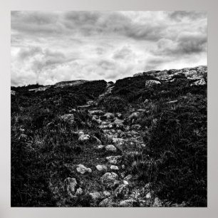 Stone path poster