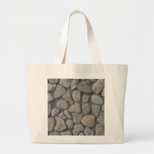 Stone pattern large tote bag