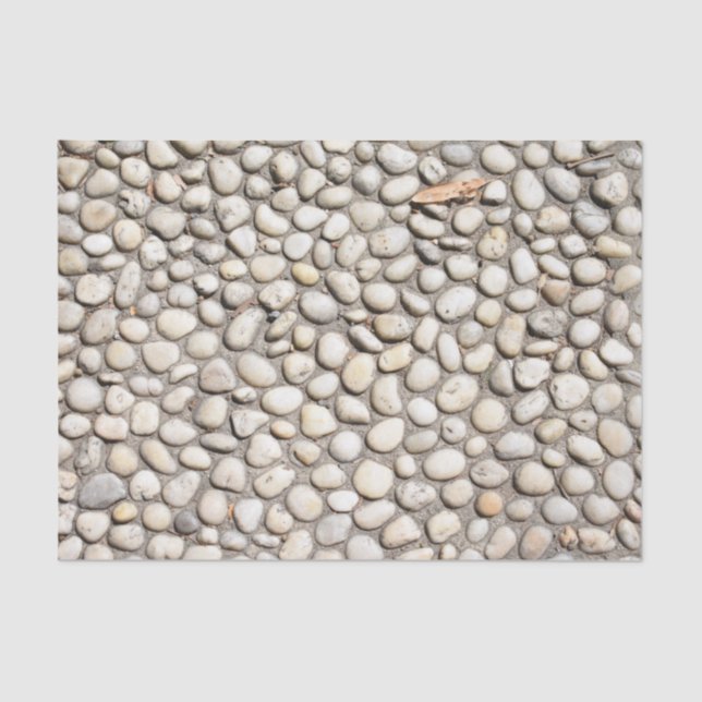 Stone Pebble Pathway Walkway Sidewalk Rocks Tissue Paper (Front)