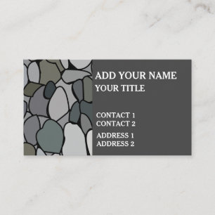 Stone Pebbles Business Card