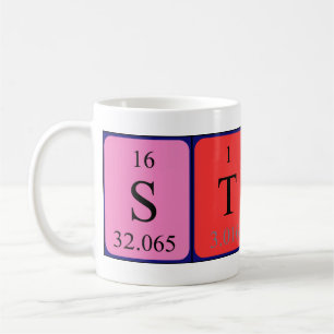 Stone periodic table name mug