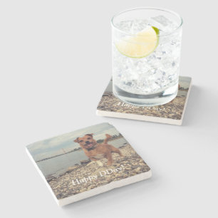 stone photo coasters personalised