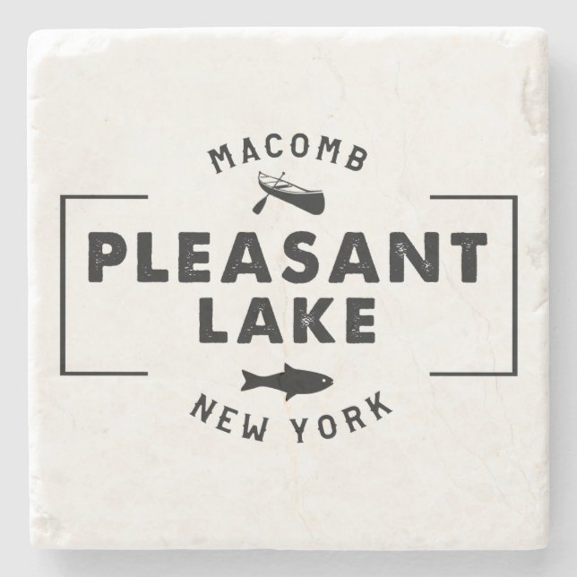 Stone Pleasant Lake Coaster (Front)