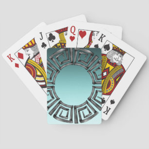 Stone Retro Greek Disc Playing Cards